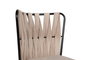 Hanah Home 221 V4 Juego de 4 Sillas de Comedor, Metal y Terciopelo, Crema y Negro, Comodidad y Estilo